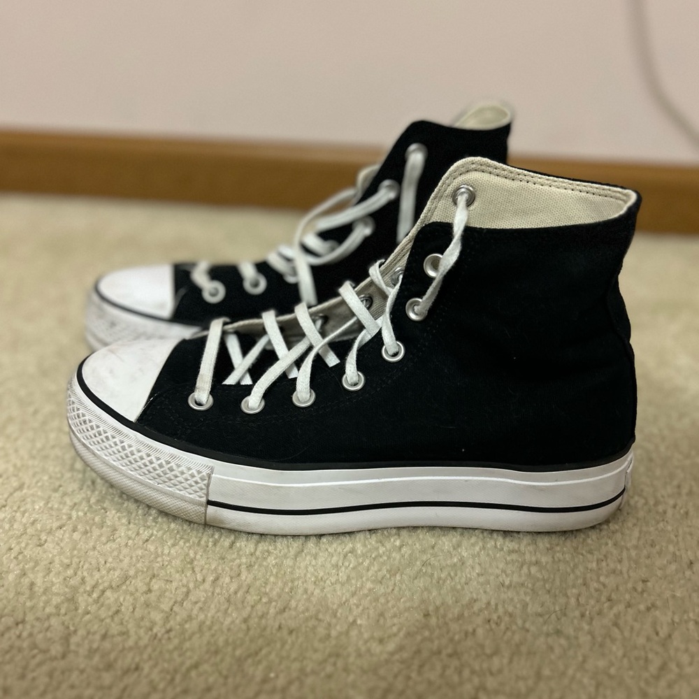 Black Platfrom Converse Allstar